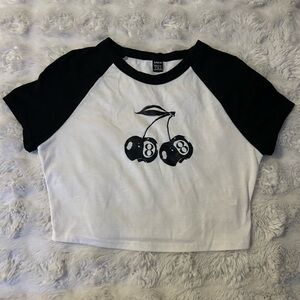 Graphic Cherry Baby Tee